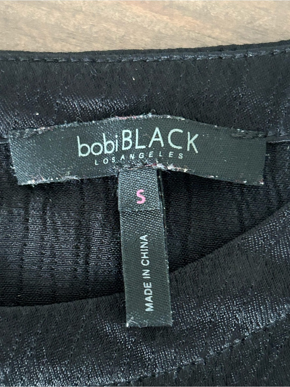 bobi Black Pleated Crinkled Wide-Leg Two-Piece Set Small NWOT I-1 - Picture 3 of 4